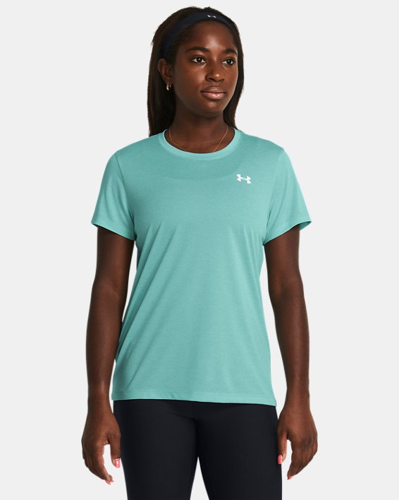 Tee-shirt à manches courtes UA Tech™ Bubble pour femme, Green, pdpMainDesktop image number 0